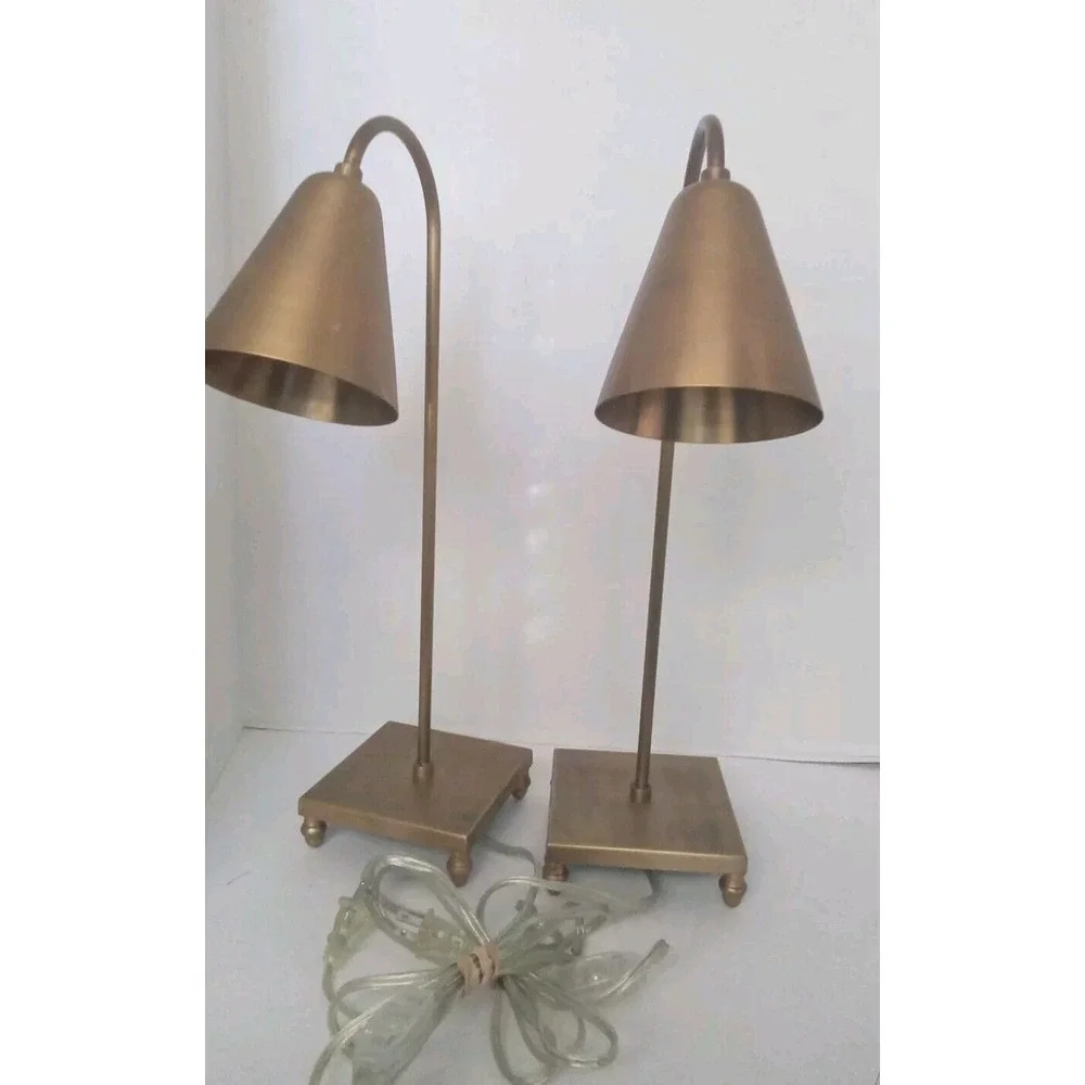 Modern Gold Desk Lamps Set of 2, Bedside Table‎ Lamps, Home Decor Lighting